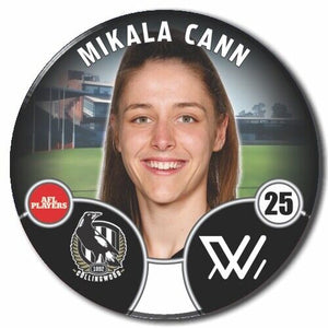 2022 AFLW Collingwood Player Badge - CANN, Mikala