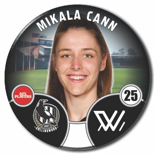 2022 AFLW Collingwood Player Badge - CANN, Mikala