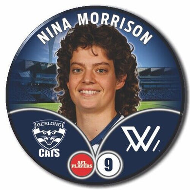 2023 AFLW S7 Geelong Player Badge - MORRISON, Nina