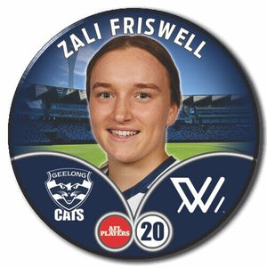 2023 AFLW S7 Geelong Player Badge - FRISWELL, Zali