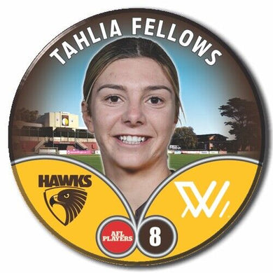 2023 AFLW S7 Hawthorn Player Badge - FELLOWS, Tahlia