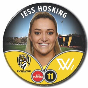 2023 AFLW S7 Richmond Player Badge - HOSKING, Jess