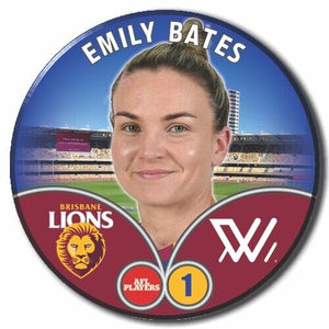 2023 AFLW S7 Brisbane Player Badge - BATES, Emily