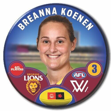 AFLW S8 Brisbane Lions Football Club - KOENEN, Breanna