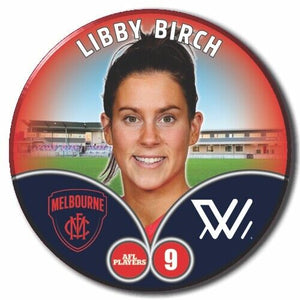 2023 AFLW S7 Melbourne Player Badge - BIRCH, Libby