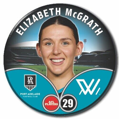 2023 AFLW S7 Port Adelaide Player Badge - McGRATH, Elizabeth