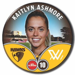 2023 AFLW S7 Hawthorn Player Badge - ASHMORE, Kaitlyn