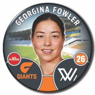 2022 AFLW GWS Player Badge - FOWLER, Georgina