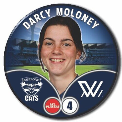 2023 AFLW S7 Geelong Player Badge - MOLONEY, Darcy