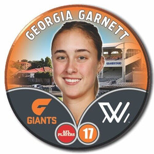 2023 AFLW S7 GWS Giants Player Badge - GARNETT, Georgia