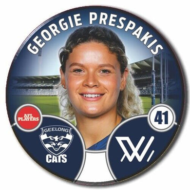 2022 AFLW Geelong Player Badge - PRESPAKIS, Georgie