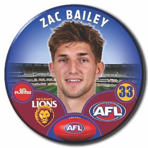 2023 AFL Brisbane Lions Football Club - BAILEY, Zac