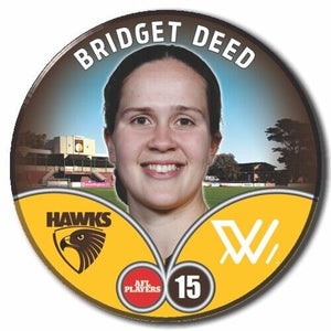 2023 AFLW S7 Hawthorn Player Badge - DEED, Bridget