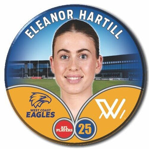 2023 AFLW S7 West Coast Eagles Player Badge - HARTILL, Eleanor