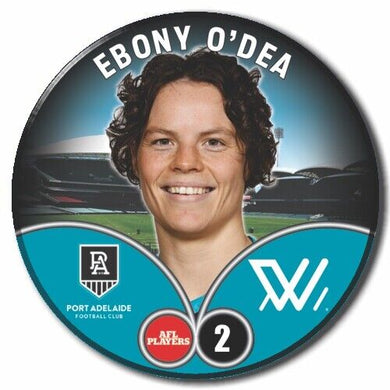 2023 AFLW S7 Port Adelaide Player Badge - O'DEA, Ebony