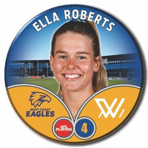 2023 AFLW S7 West Coast Eagles Player Badge - ROBERTS, Ella