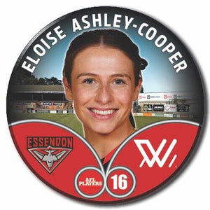 2023 AFLW S7 Essendon Player Badge - ASHLEY-COOPER, Eloise