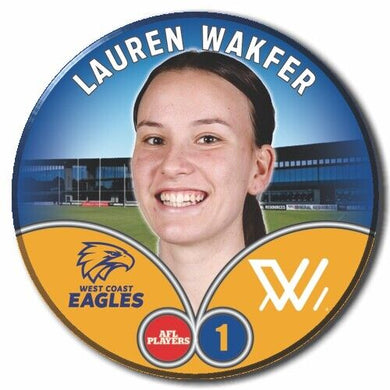 2023 AFLW S7 West Coast Eagles Player Badge - WAKFER, Lauren