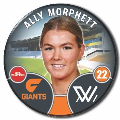 2022 AFLW GWS Player Badge - MORPHETT, Ally