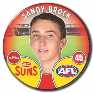 2022 AFL Gold Coast Suns - BROCK, Sandy