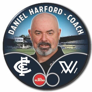 2023 AFLW S7 Carlton Player Badge - HARFORD, Daniel - COACH