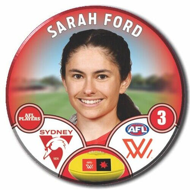 AFLW S8 Sydney Swans Football Club - FORD, Sarah