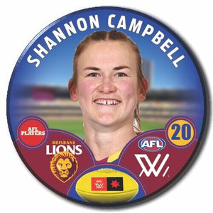 AFLW S8 Brisbane Lions Football Club - CAMPBELL, Shannon