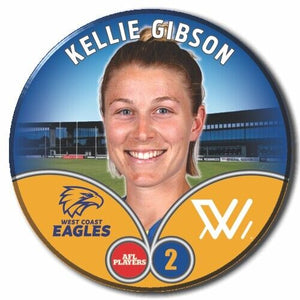 2023 AFLW S7 West Coast Eagles Player Badge - GIBSON, Kellie