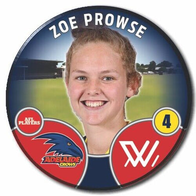 2022 AFLW Adelaide Player Badge - PROWSE, Zoe