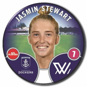 2022 AFLW Fremantle Player Badge - STEWART, Jasmin