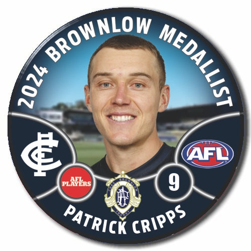 2024 AFL Carlton Football Club - CRIPPS 2024 BROWNLOW BADGE