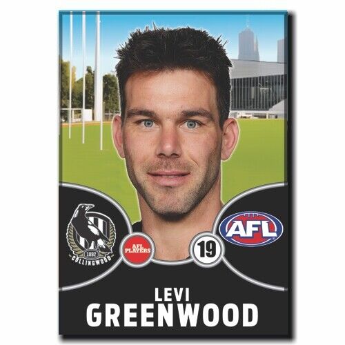 2021 AFL Collingwood Player Magnet - GREENWOOD, Levi