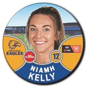 2021 AFLW West Coast Eagles Player Badge - KELLY, Niamh