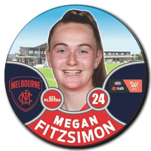 2021 AFLW Melbourne Player Badge - FITZSIMON, Megan