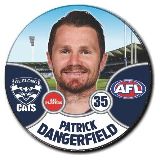 2021 AFL Geelong Player Badge - DANGERFIELD, Patrick