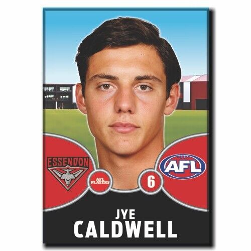 2021 AFL Essendon Bombers Player Magnet - CALDWELL, Jye