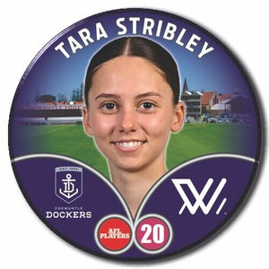 2023 AFLW S7 Fremantle Player Badge - STRIBLEY, Tara