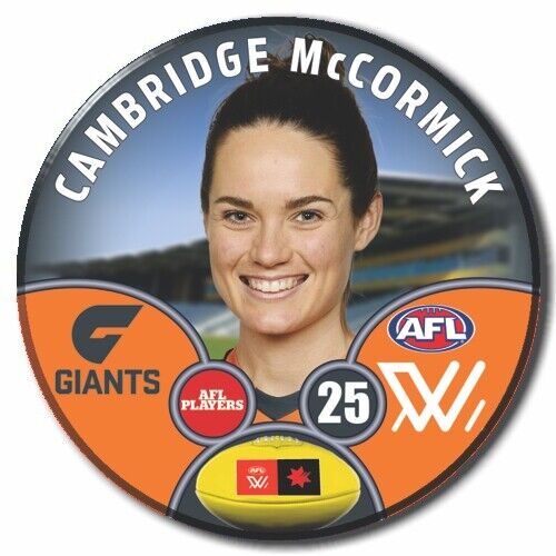 AFLW S9 GWS Giants Football Club - McCORMICK, Cambridge