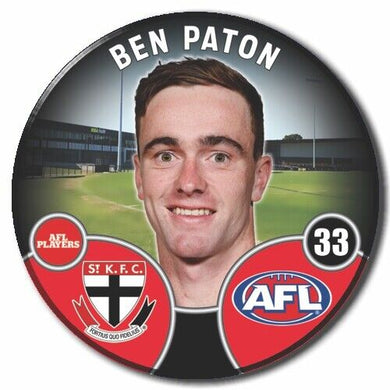 2022 AFL St Kilda - PATON, Ben