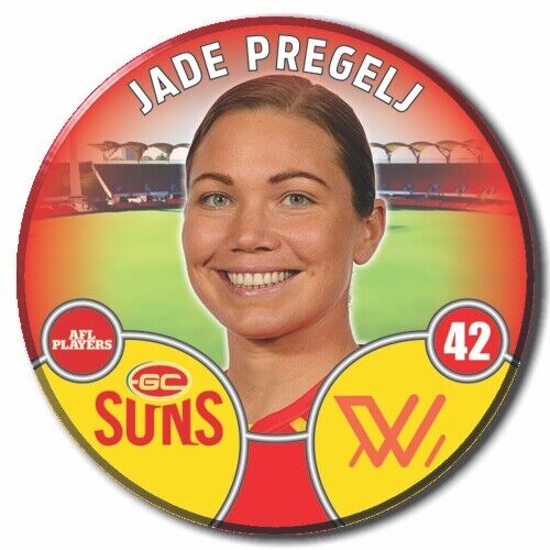 2022 AFLW Gold Coast Player Badge - PREGELJ, Jade