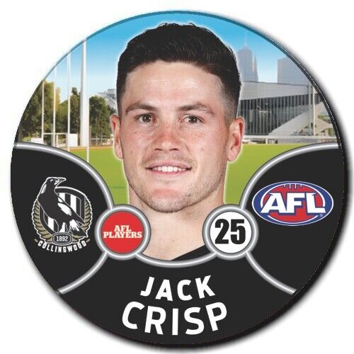 2021 AFL Collingwood Player Badge - CRISP, Jack