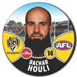 2021 AFL Richmond Player Badge - HOULI, Bachar