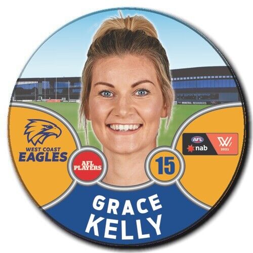 2021 AFLW West Coast Eagles Player Badge - KELLY, Grace