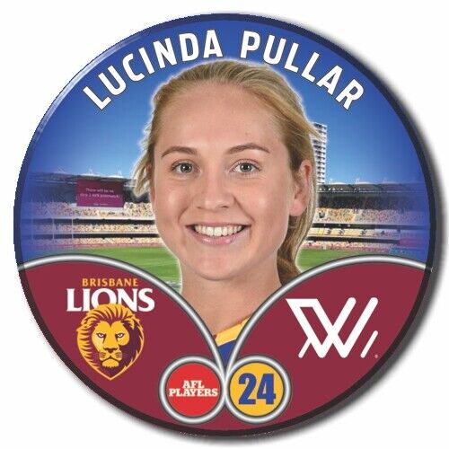 2023 AFLW S7 Brisbane Player Badge - PULLAR, Lucinda