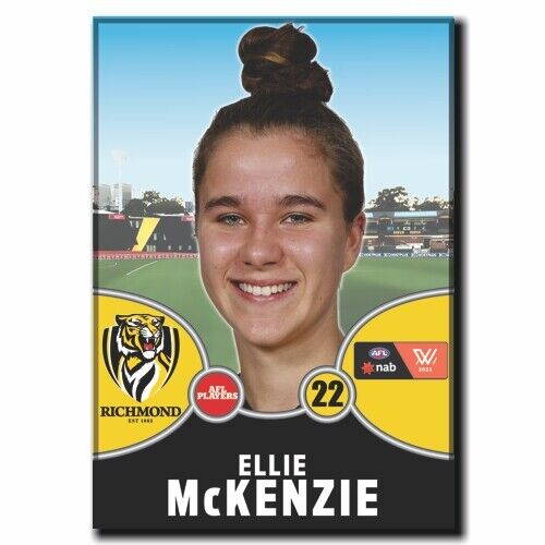 2021 AFLW Richmond Player Magnet - McKENZIE, Ellie