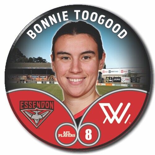 2023 AFLW S7 Essendon Player Badge - TOOGOOD, Bonnie