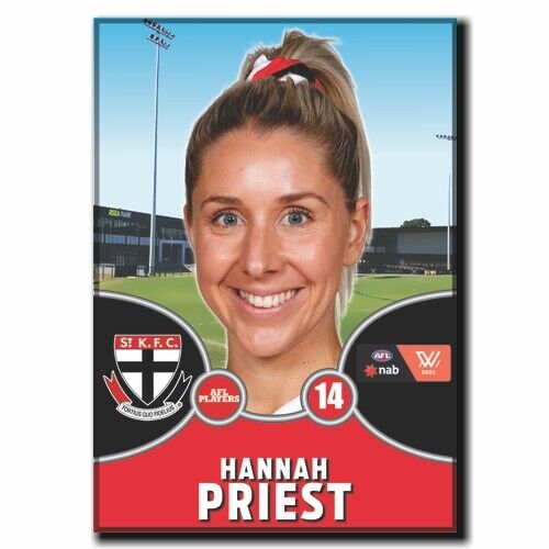 2021 AFLW St. Kilda Player Magnet - PRIEST, Hannah