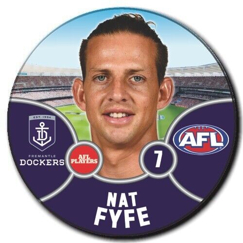 2021 AFL Fremantle Dockers Player Badge - FYFE, Nat