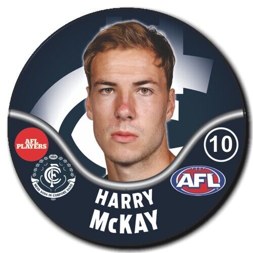 2019 AFL Carlton Player Badge - McKAY, Harry