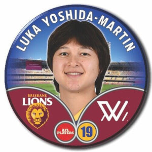 2023 AFLW S7 Brisbane Player Badge - YOSHIDA-MARTIN, Luka